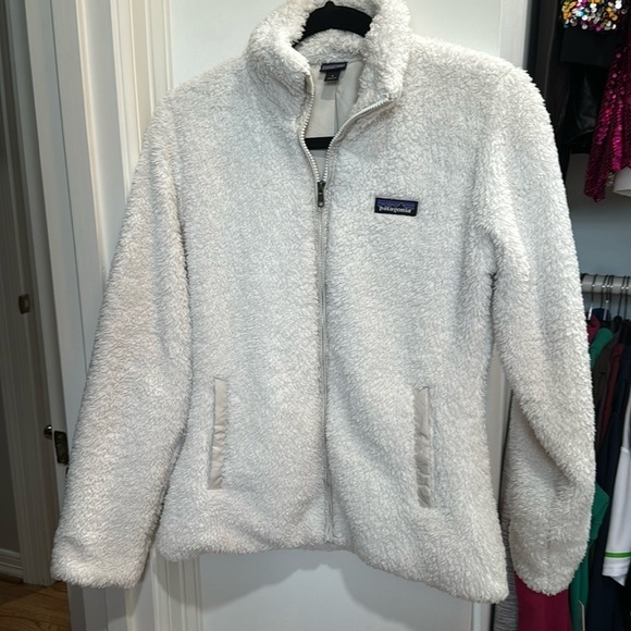 Women’s Patagonia zip up fleece cream size small - Picture 3 of 4